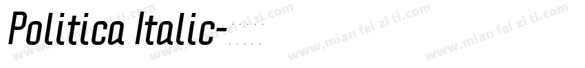 Politica Italic字体转换